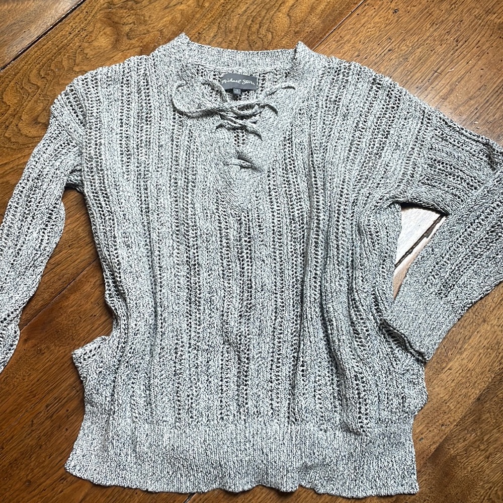 Micheal starts sweater